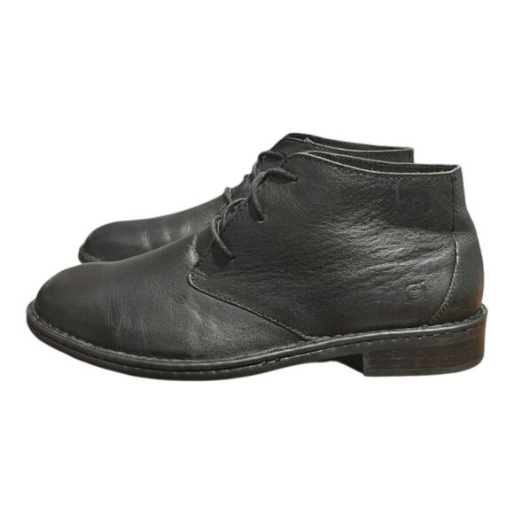 BORN Twain Black Leather Lace-Up Chukka Boot Size 10.5M main image 9